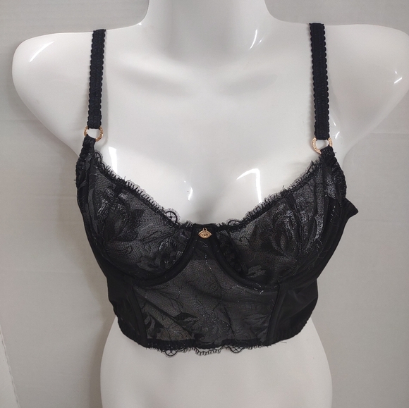 Sofia by Sofia Vergara Black Lace Underwire Bra - Picture 1 of 7